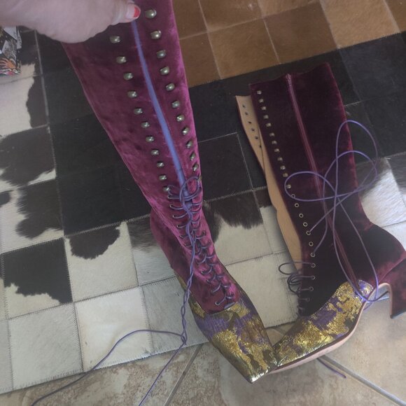 John Fluevog boots size 12 W 10 M New - Picture 3 of 3